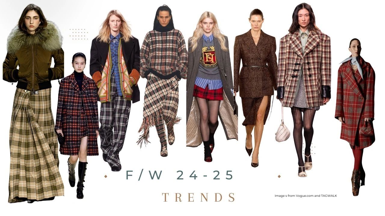 Fall Winter 24 25 trends Plaids