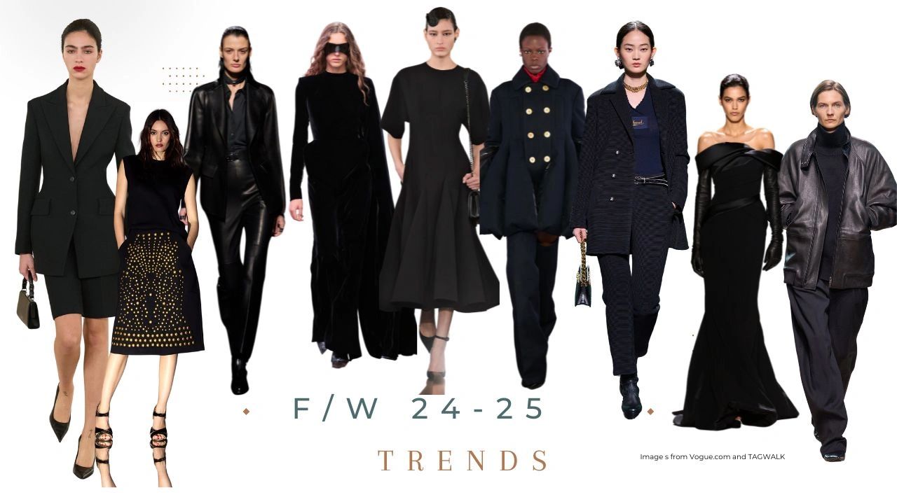 Fall Winter 24 25 trends color black