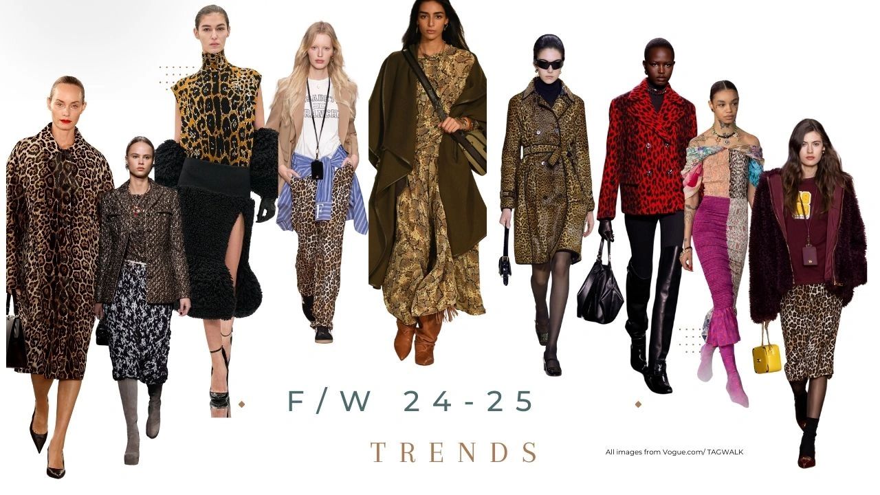 Fall Winter 24 25 trends animal print