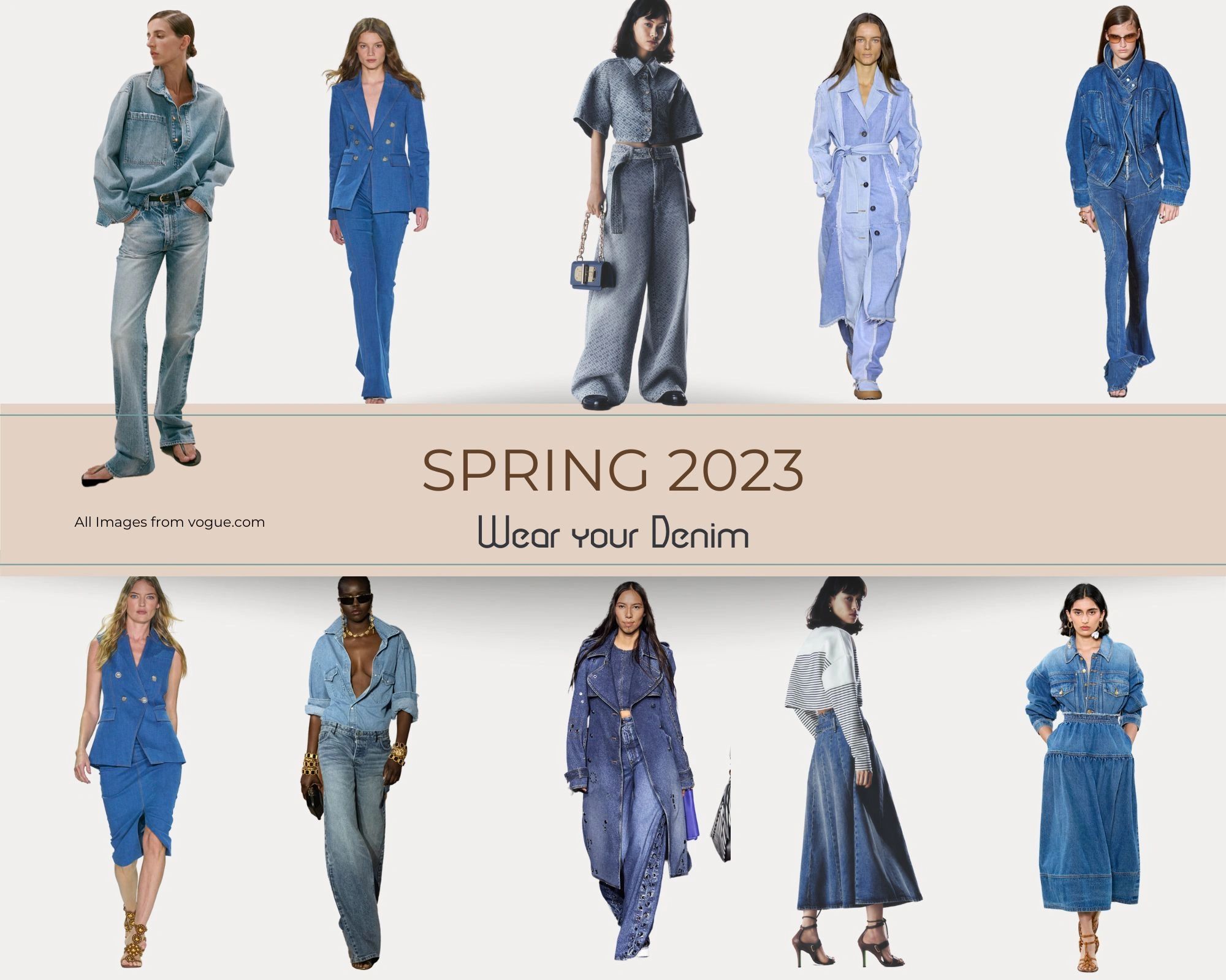 Spring Trend denim with denim