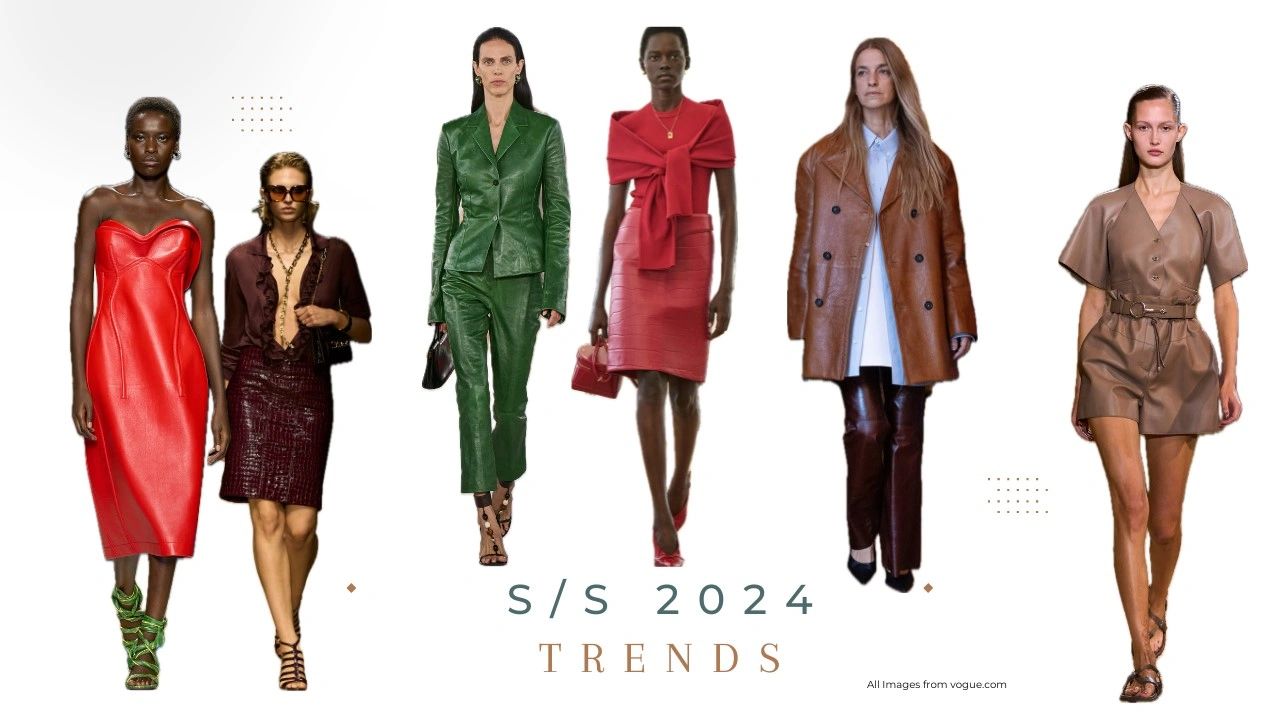 Spring summer 2024 leather