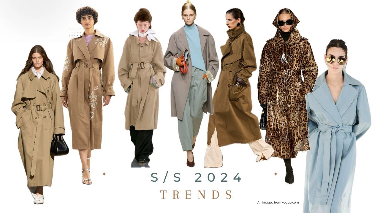 Spring trends 2024 trench coats