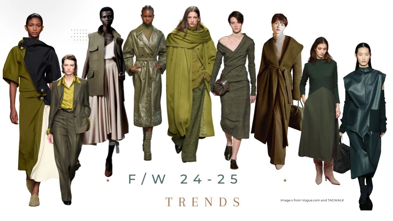 fall winter 24 25 trends color green